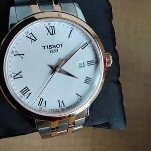 New!! Tissot Classic Dream White Dial Two-Tone Steel